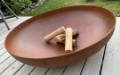 Klassisk bålpanne/vannspeil, 4 mm corten stål, 90 cm thumbnail