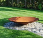 Bålpanne / Vannspeil i 4 mm Corten stål - 70 cm diameter